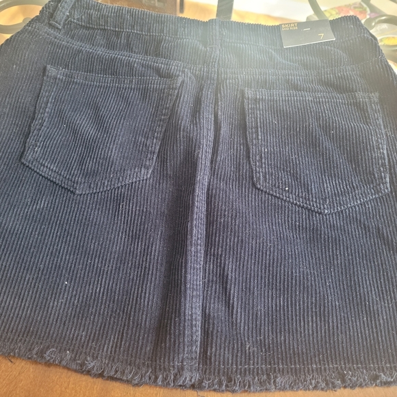 NEW NWT Indigo Rein Navy blue corduroy mini skirt, Women's/Juniors size 7,unworn - Picture 3 of 5